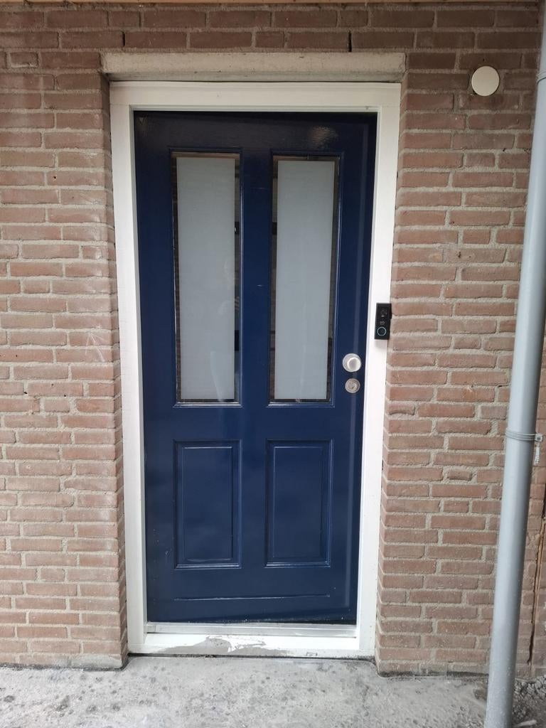 Buitendeur met facetglas 210x93, Ophalen, Gebruikt, Buitendeur, 200 tot 215 cm