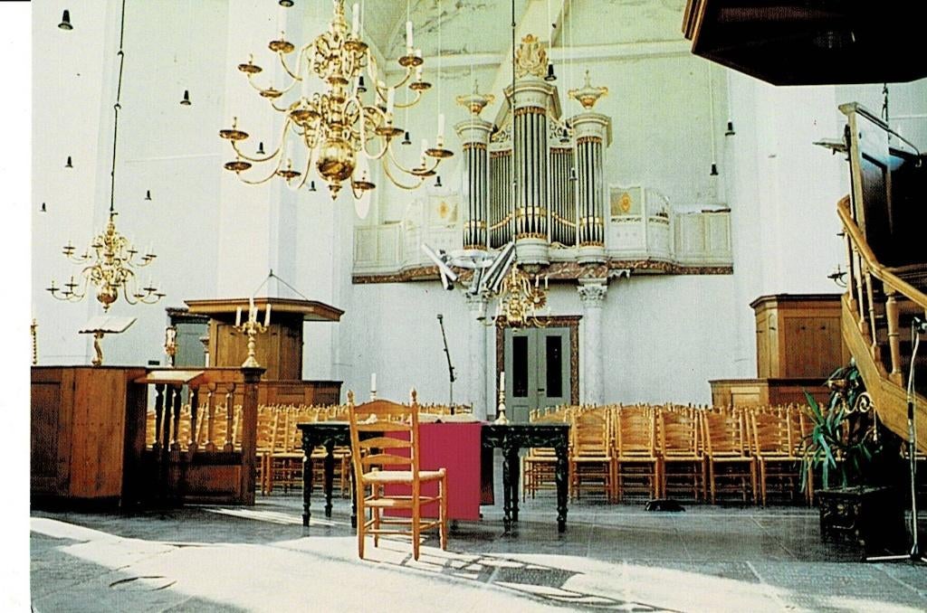 Westzaan, interieur Grote Kerk, Verzenden, 1960 tot 1980, Ongelopen, Zuid-Holland