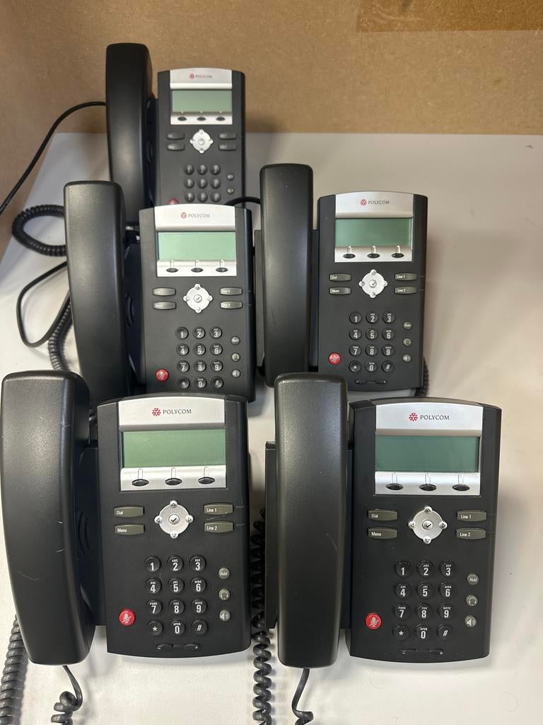 5 stuks Polycom Soundpoint IP 321 VOIP telefoons, Ophalen of Verzenden, Gebruikt