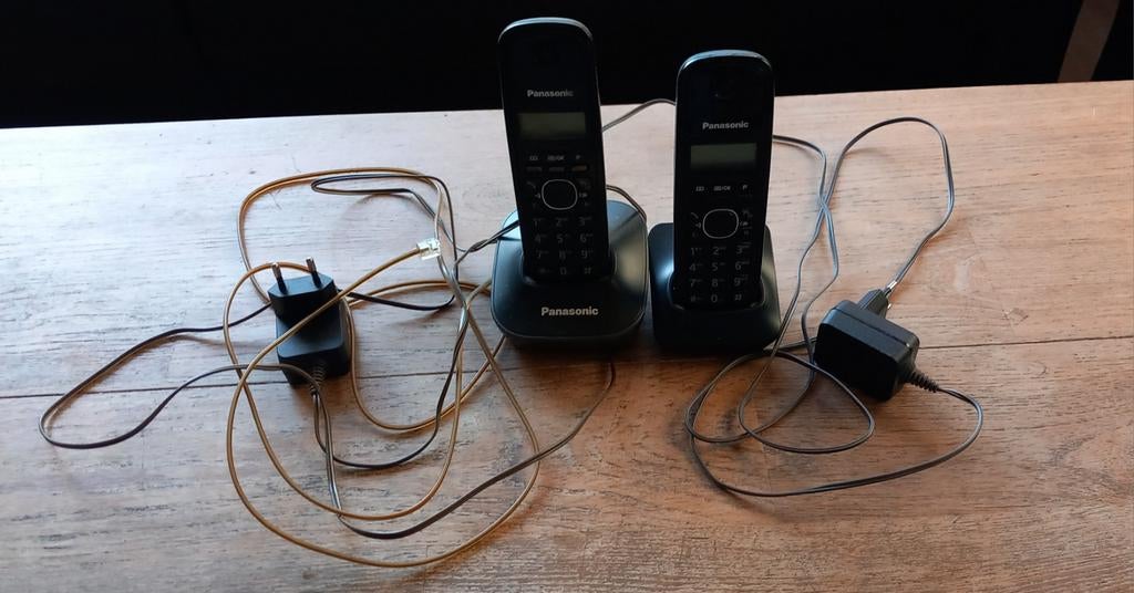 Panasonic Duo Dect telefoon, Ophalen, Gebruikt, 2 handsets