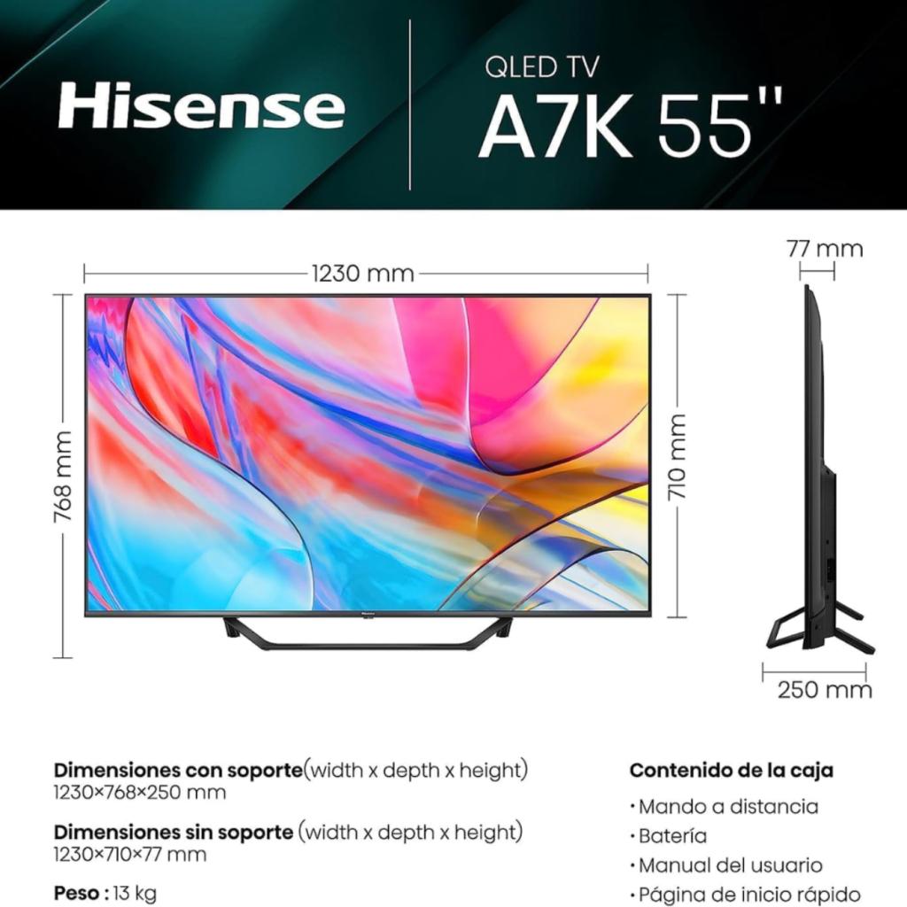 Hisense 55 inch QLED 4K Smart televisie 55A7KQ - Nieuw, Ruilrijk, Nieuw, Info@ruilrijk.nl, Neerstraat 60, 6041 KD Roermond