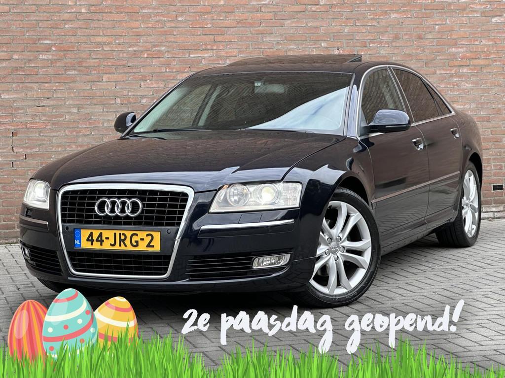 Audi A8 2.8 FSI Pro Line Schuifdak - Leder - Xenon - Keyless, Auto's, Gebruikt, 2773 cc, Blauw, Leder