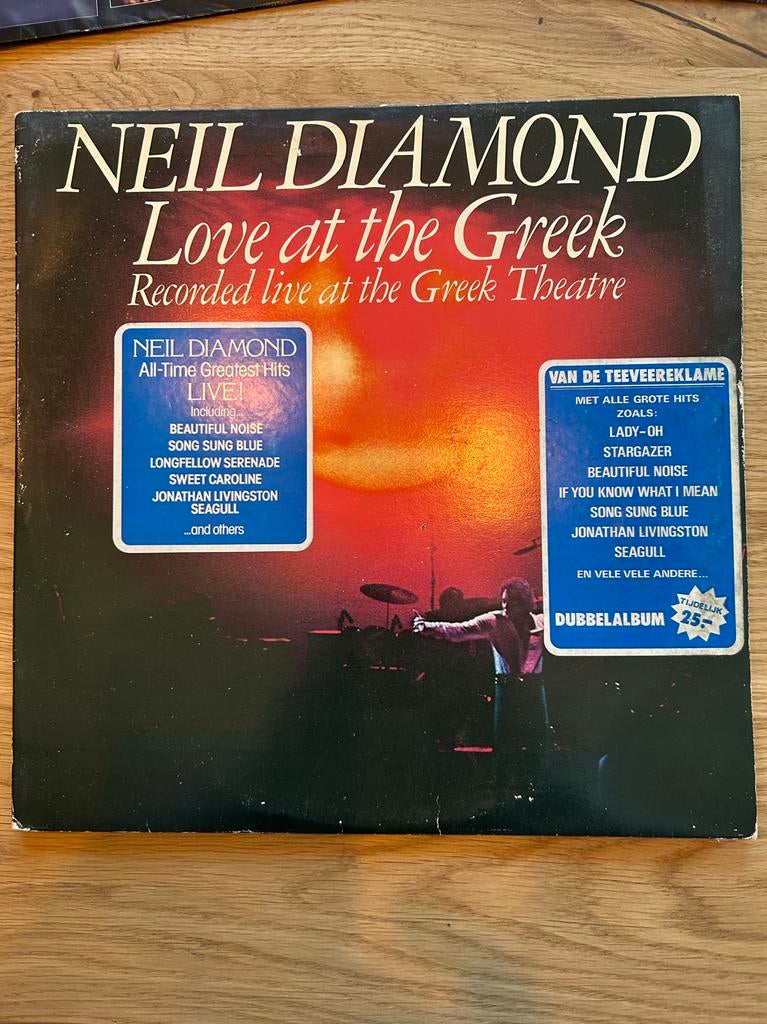 Dubbele lp Neil Diamond - Love the Greek, Cd's en Dvd's, Vinyl | Pop, Gebruikt, Ophalen of Verzenden, 12 inch, Dubbel-LP
