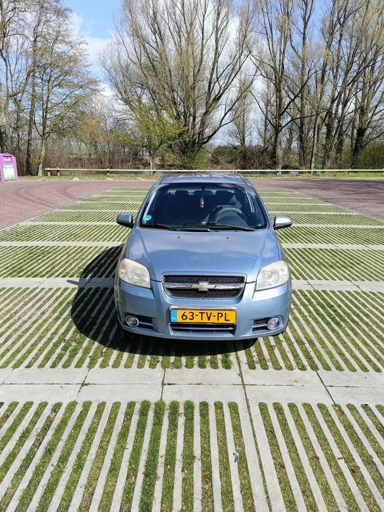Chevrolet Aveo 1.4 16V 4D AUT 2007 Blauw, Auto's, 40 €/maand, Aveo, 4 cilinders, Origineel Nederlands