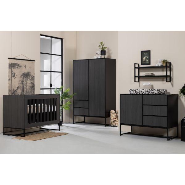 TWF Preston Commode en Meegroeibed 70x140 (incl. matras), Ophalen, Gebruikt, 50 tot 70 cm, 100 cm of meer