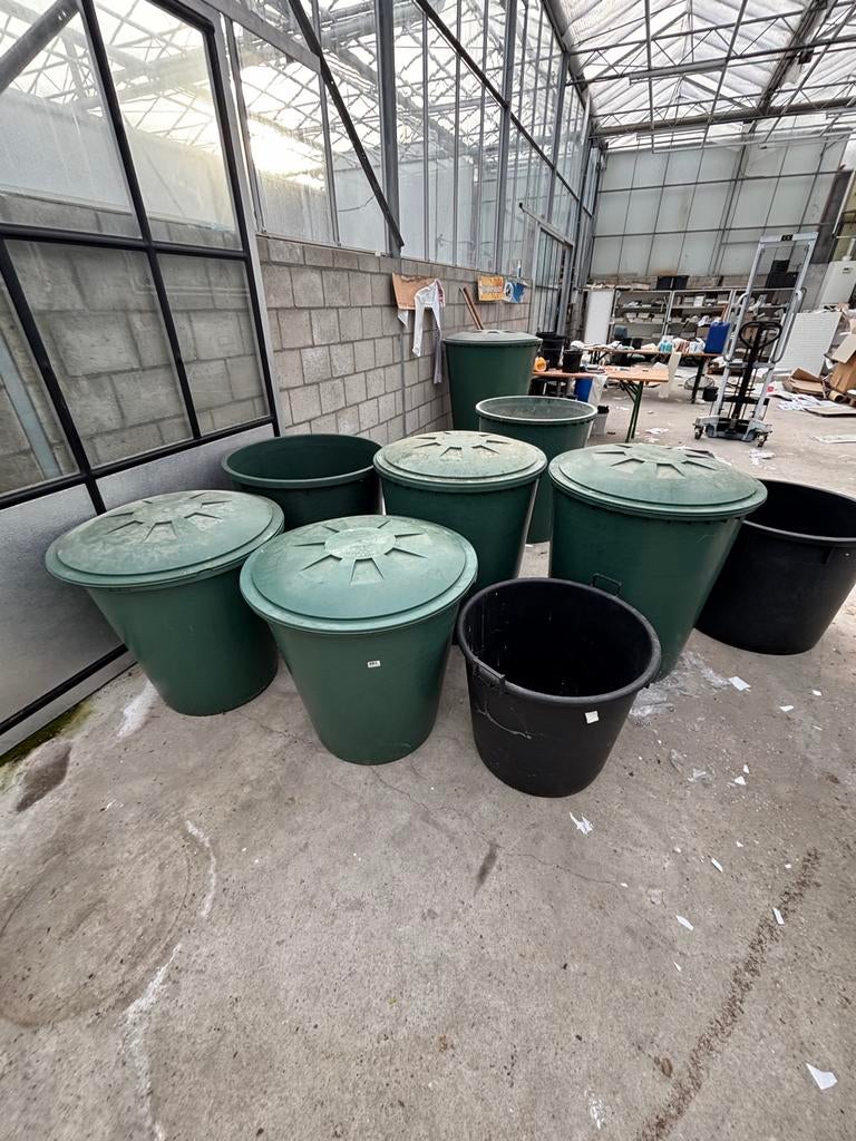 quarantaine bakken met deksel, Ophalen, Gebruikt