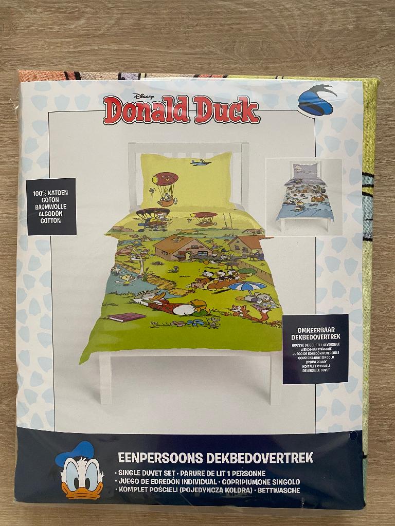 Donald Duck dekbedovertrek nieuw, Dekbedovertrek, Nieuw, Ophalen of Verzenden, Overige kleuren