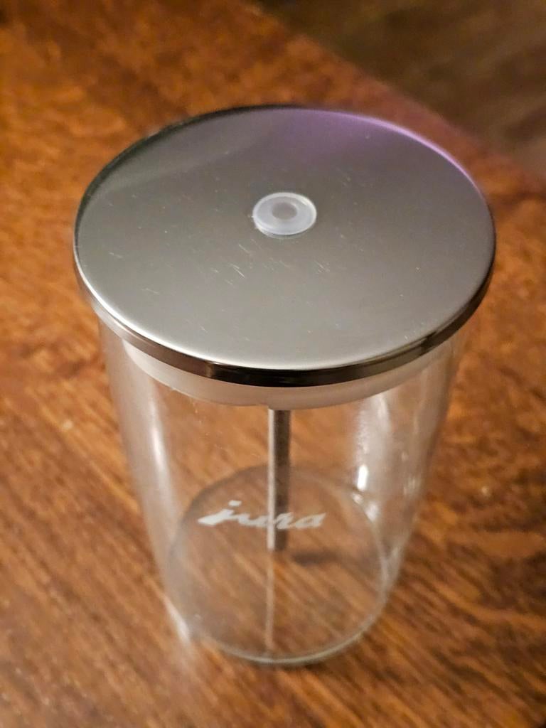 Jura Melkopschuimer Glas - Zo goed als nieuw, Overige modellen, Overige typen, Ophalen of Verzenden, Zo goed als nieuw