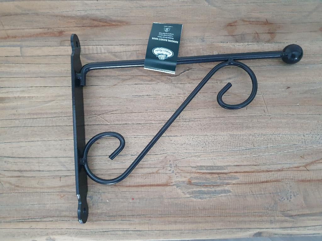 Hanging basket / wand haak zwart, Tuin en Terras, Tuinwanddecoratie, Nieuw, Ophalen of Verzenden