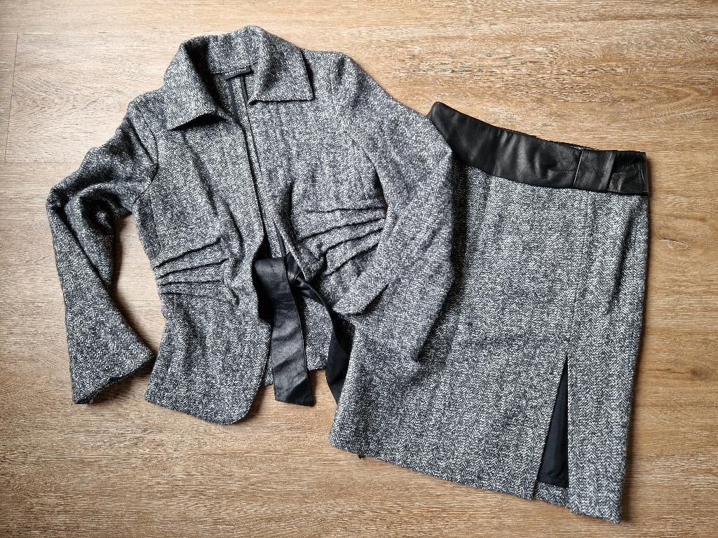 Rok en colbertjasje / mantelpak Blacky Dress ZGAN Maat 38, Maat 38/40 (M), Ophalen of Verzenden, Zo goed als nieuw, Blacky Dress Berlin