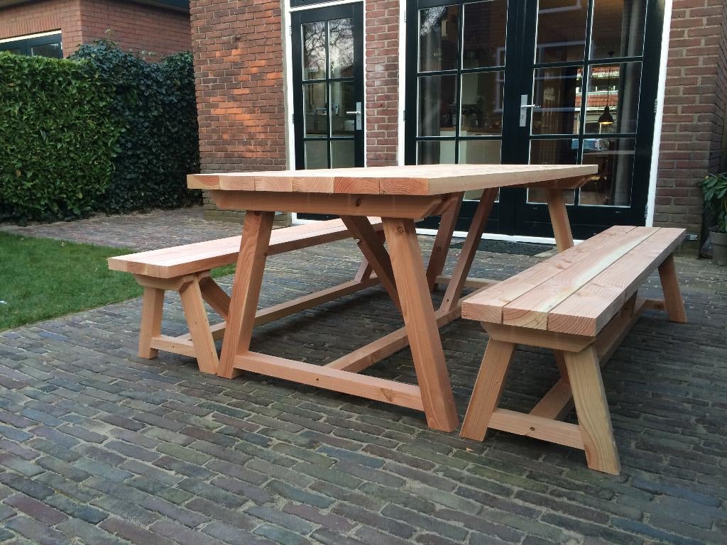 NIEUW houten tuinset douglashout (tafel) 2 meter, Hardhout, 6 zitplaatsen, Nieuw, Ophalen of Verzenden