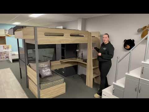 Jasper hoogslaper - 90x200 - Blank eiken, Niet ingevuld, Niet ingevuld, Niet ingevuld