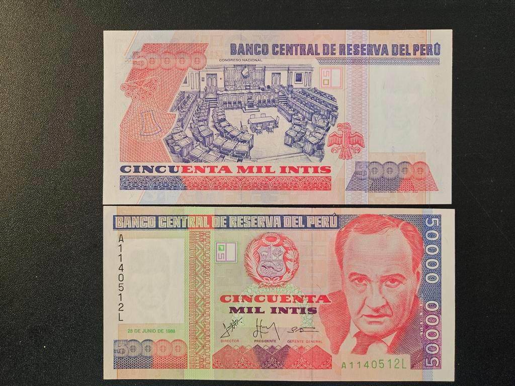 Peru pick 142 1988 UNC, Ophalen of Verzenden, Zuid-Amerika, Los biljet