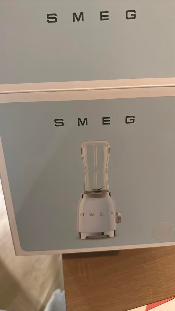 Smeg personal blender blauw, Witgoed en Apparatuur, Blenders, Ophalen of Verzenden, Nieuw, Blender