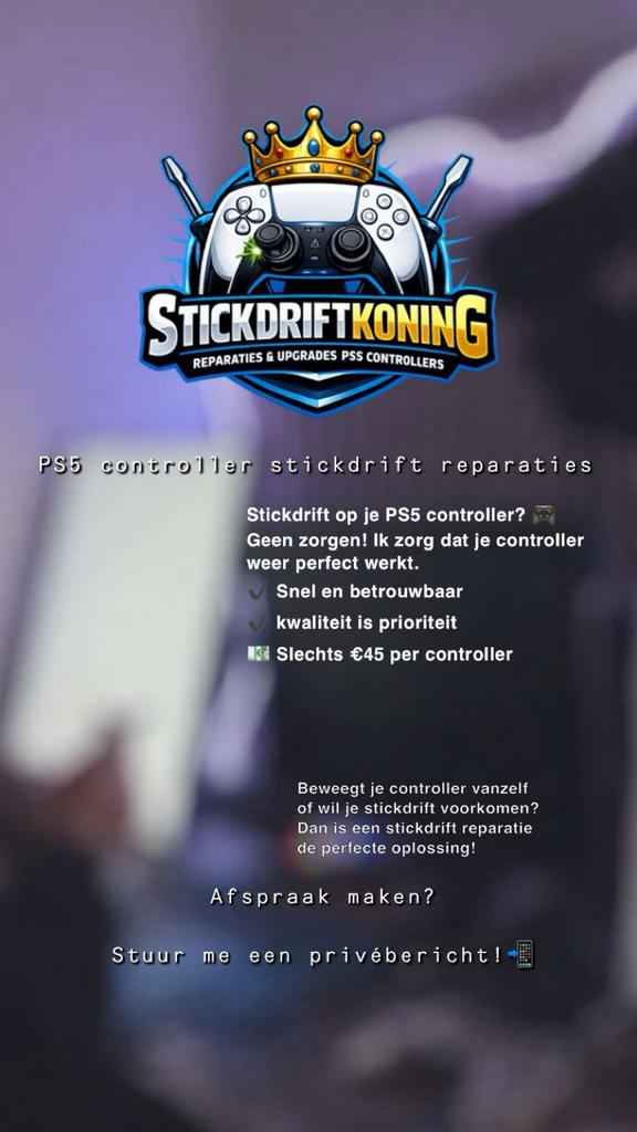 Stickdrift reparaties ps5 controllers & upgrades Groningen, No cure no pay