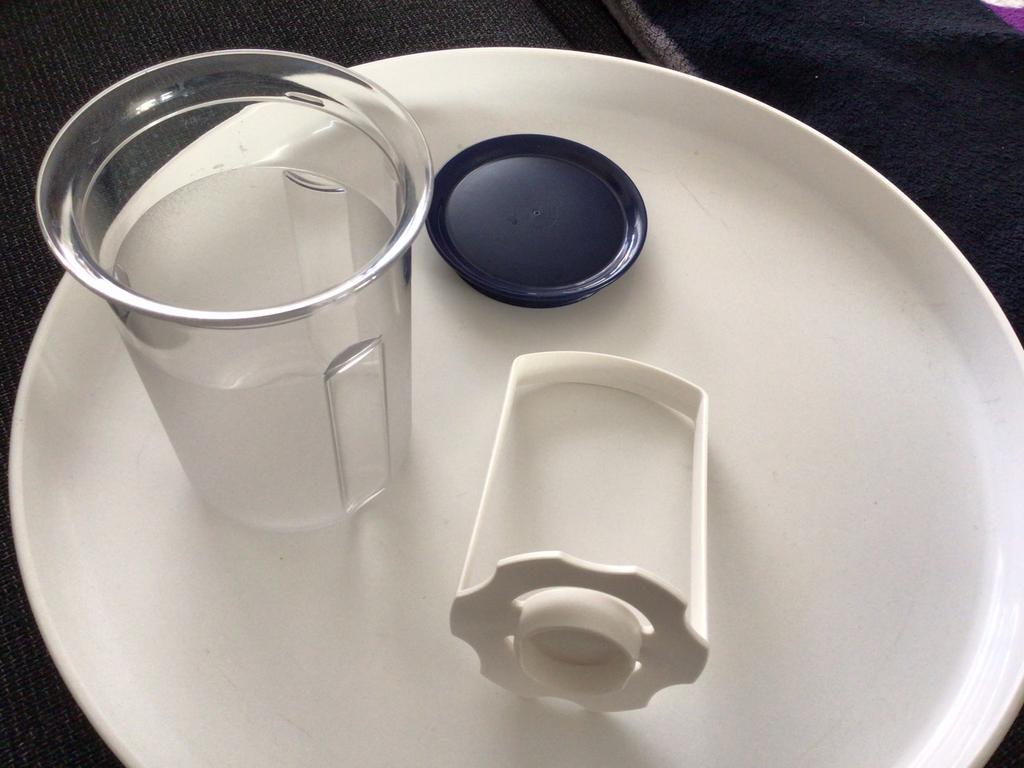 Tupperware zuurpot / ijsemmer / hamburger pers, Ophalen, Zo goed als nieuw, Blauw, Overige typen