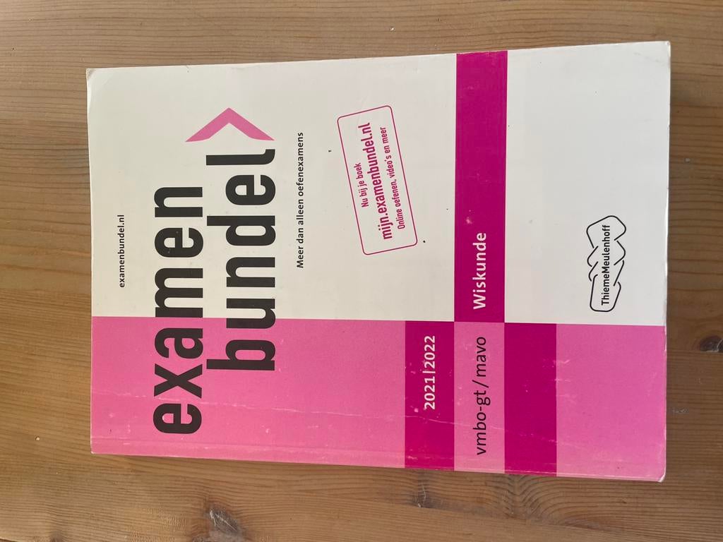 Examen bundel vmbo-gt/mavo wiskunde, Boeken, Ophalen of Verzenden, Zo goed als nieuw, VMBO