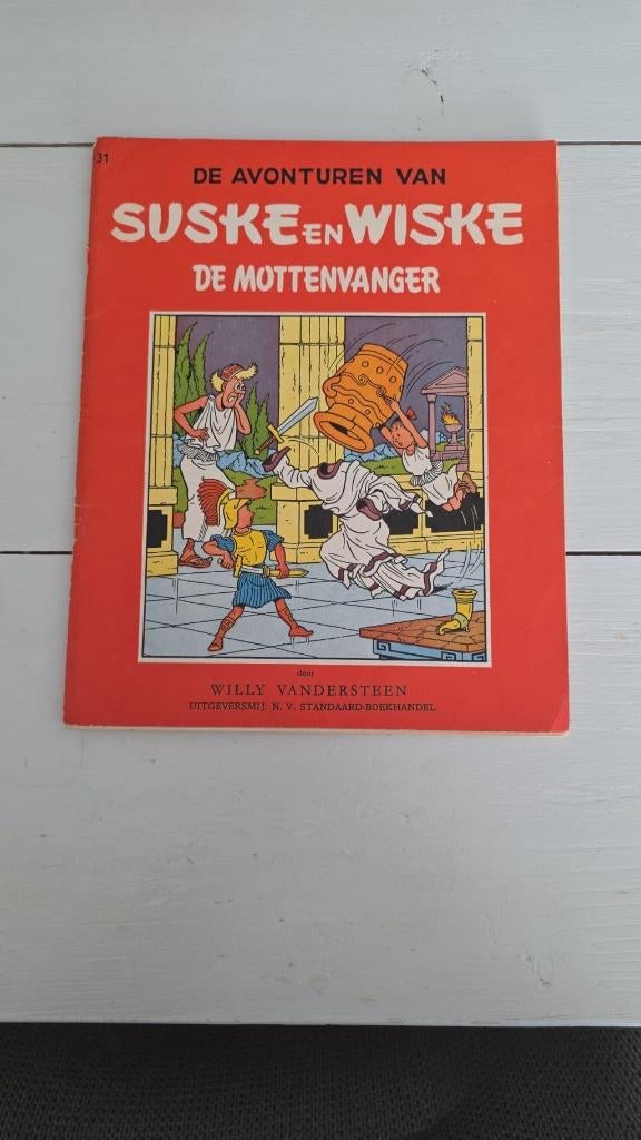 Suske en Wiske de mottenvanger 1958, Gelezen, Willy Vandersteen, Eén stripboek, Ophalen of Verzenden