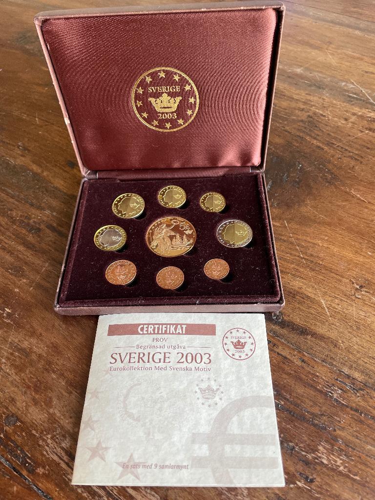 Muntset, Sverige Eurokollektion 2003, Zweden, Ophalen of Verzenden, Overige landen, Overige waardes, Setje