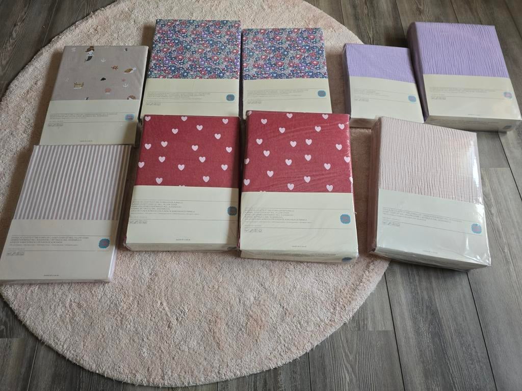 *PETIT AMELIE SPIKSPLINTERNIEUW OVERTREKSETS* - INFO ZIE ADV, Ophalen of Verzenden, Eenpersoons, Wit, Dekbedovertrek