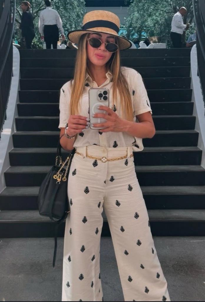 Zara Geborduurde Linnen-Katoen Broekpak - Maat M - Nieuw, Ophalen of Verzenden, Nieuw, Maat 38/40 (M), Wit