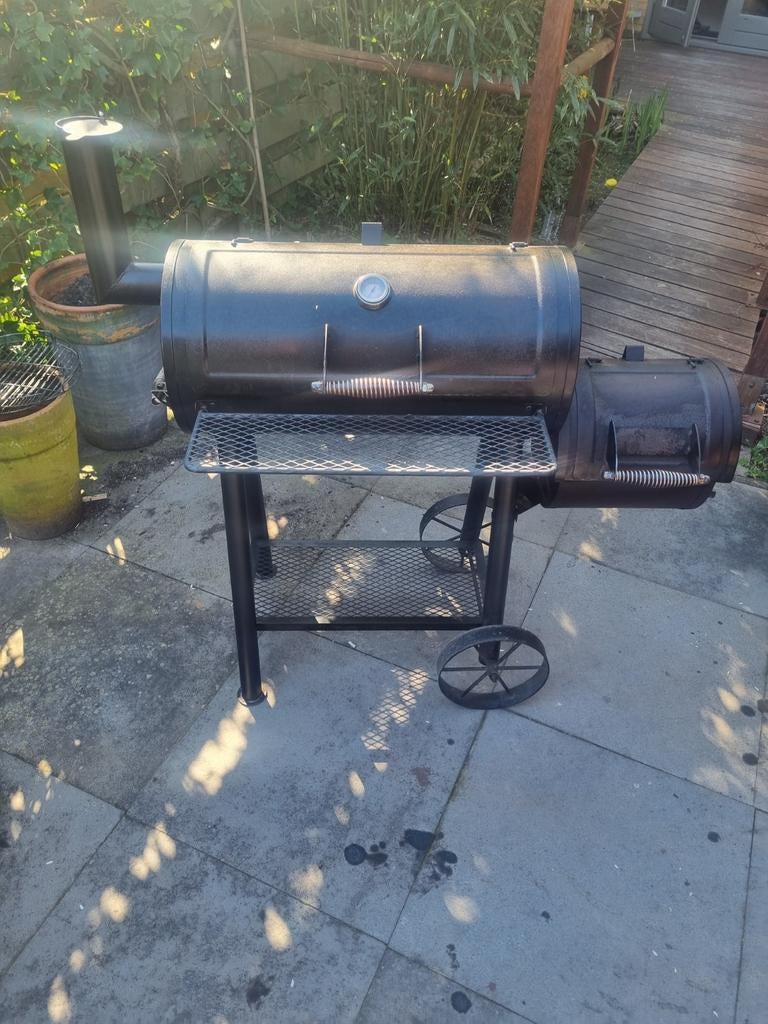 Grote Offset Smoker BBQ - Perfect voor Low & Slow Koken, Ophalen of Verzenden, Gebruikt, Onbekend