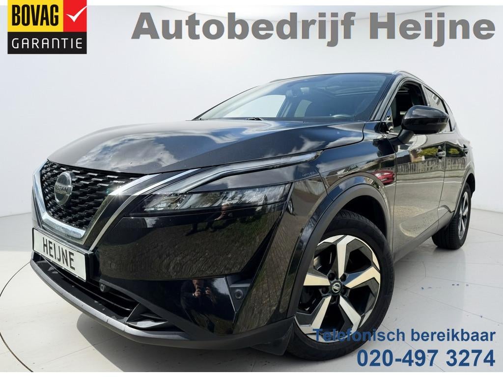 Nissan QASHQAI 1.3 MHEV 158PK XTRONIC N-CONNECTA 360CAMERA/N, Auto's, Nissan, 12 maanden, Gebruikt, 4 cilinders, Zwart
