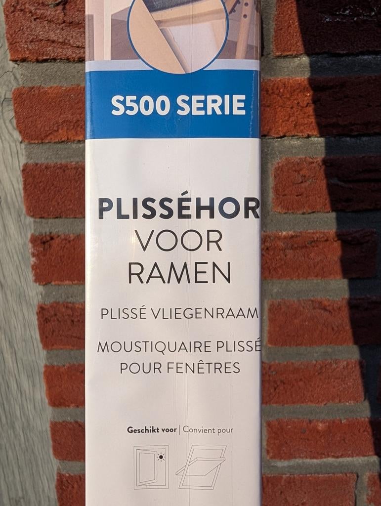 Nieuwe Bruynzeel S500 Plisséhor RAL9010 ~76x155 cm, Doe-het-zelf en Verbouw, Deuren en Horren, Ophalen, Minder dan 80 cm, Hordeur