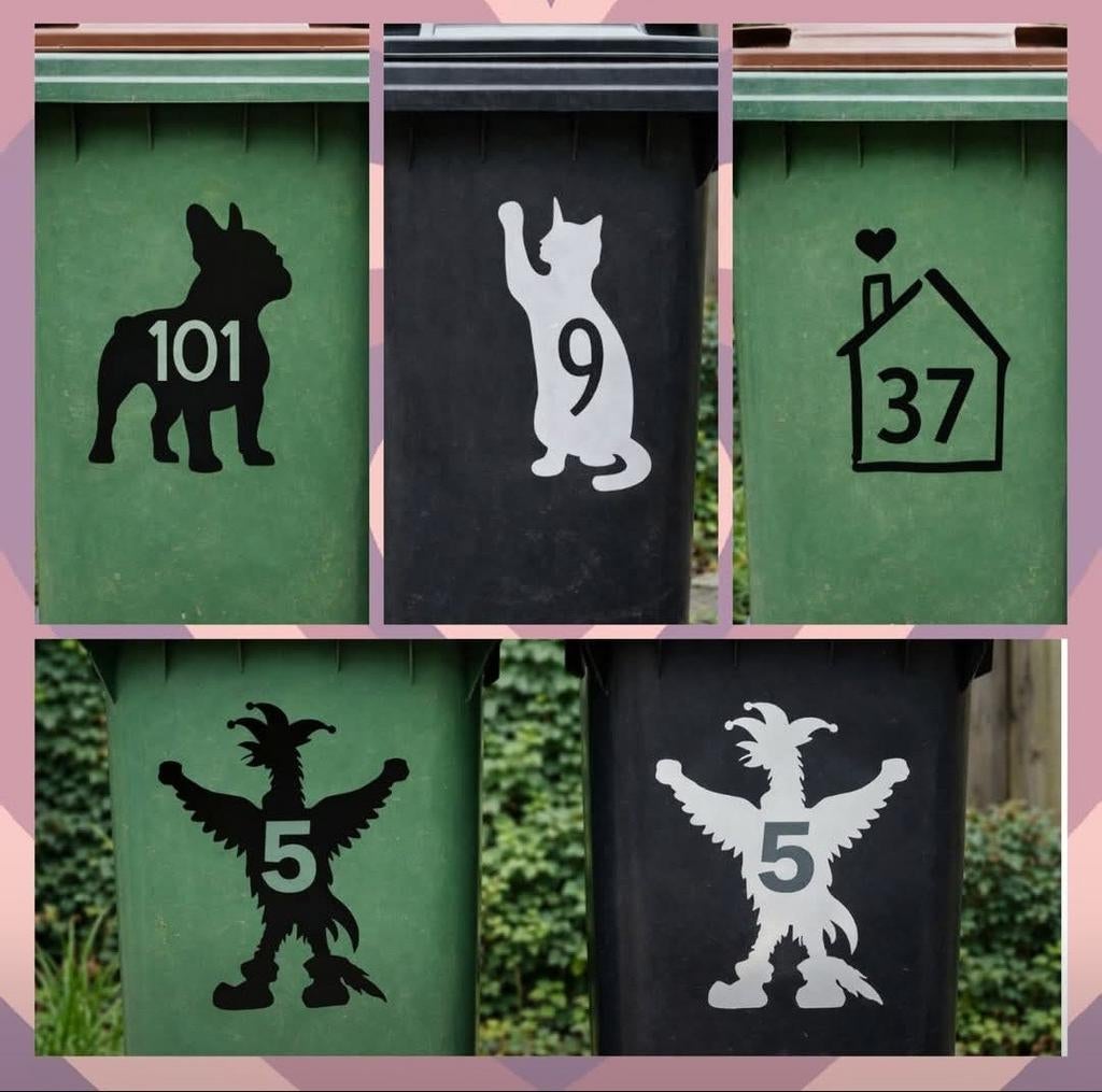 Container / kliko sticker met nummer, Ophalen of Verzenden