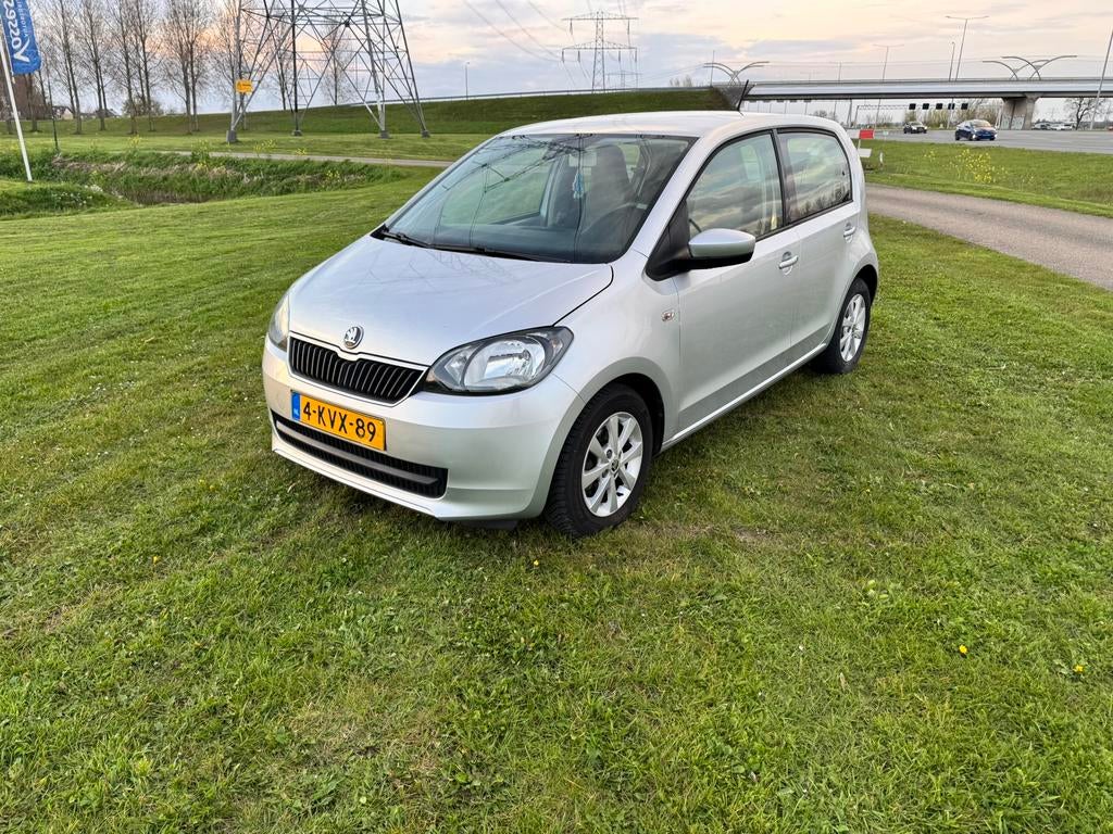 Skoda Citigo 1.0 T 44KW 2013 Grijs Geen import, Voorwielaandrijving, 840 kg, 4 stoelen, Origineel Nederlands