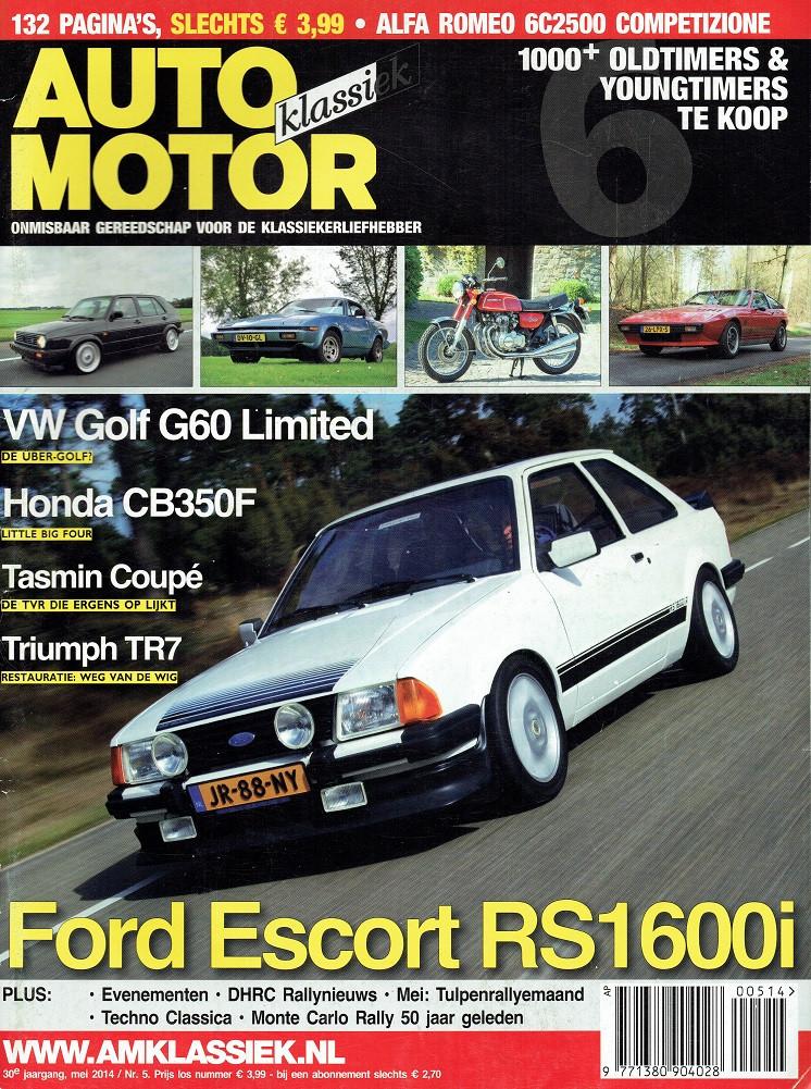 Auto Motor Klassiek 2014 nr. 5 (o.a Volkswagen Golf GTI G60), Boeken, Verzenden, Gelezen, Algemeen