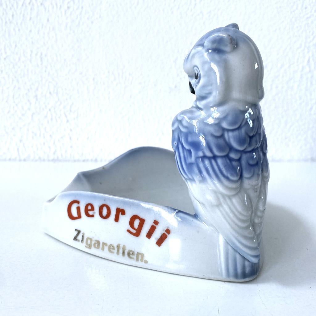 Georgii Zigaretten. Asbak. Porselein. 1930’s., Verzamelen, Verzenden, ., Zo goed als nieuw, Georgii Zigaretten