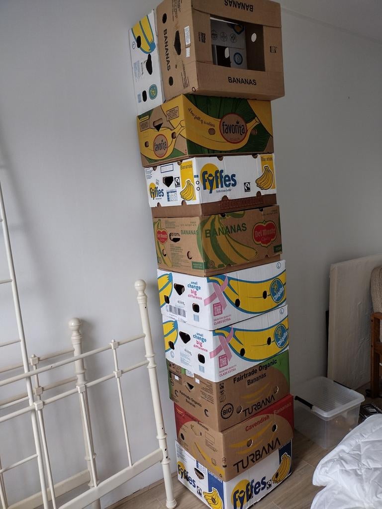 Gratis bananendozen, Doe-het-zelf en Verbouw, Kratten en Dozen, Ophalen of Verzenden