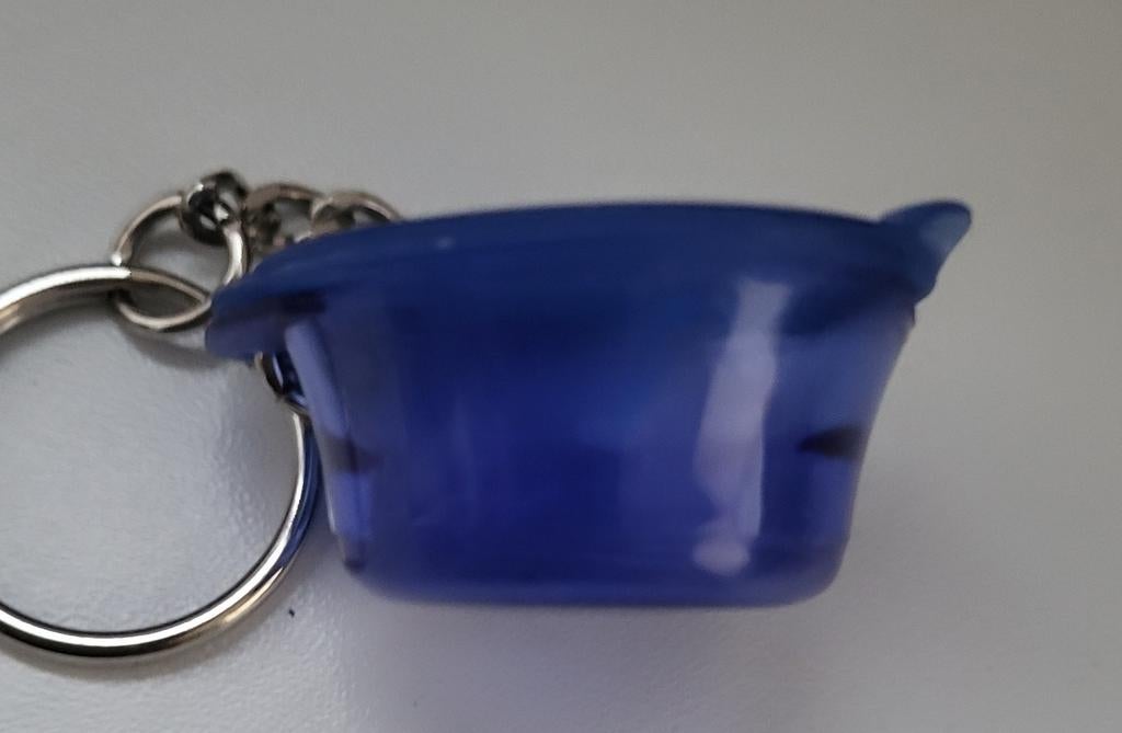 Tupperware Sleutelhanger - Blauwe Mini Kom, Ophalen of Verzenden, Zo goed als nieuw, Merk