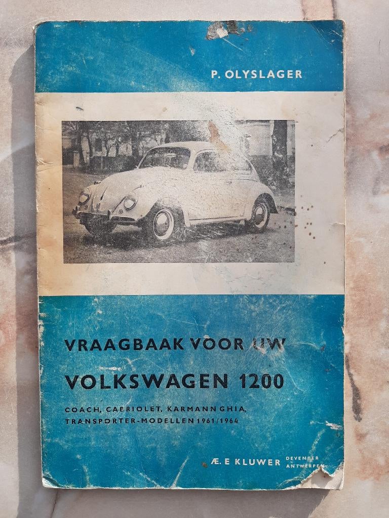 VRAAGBAAK voor uw VOLKSWAGEN 1200 Piet Olyslager 1961-1964, Ophalen of Verzenden