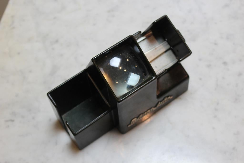 Vintage Opticon Auto Dia Viewer Zwart, Ophalen, 1960 tot 1980