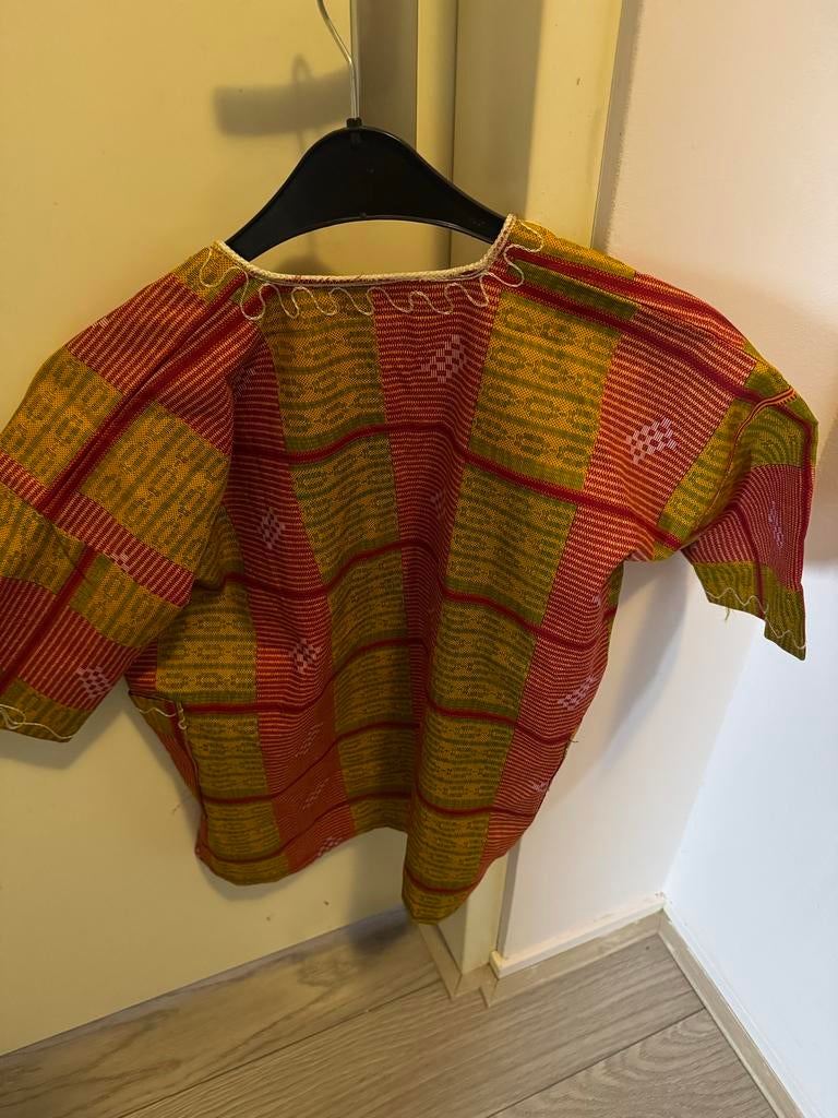 Te koop Traditioneel Afrikaans shirt met borduursel, Kleding | Dames, Maat 38/40 (M), Ophalen of Verzenden, Zo goed als nieuw