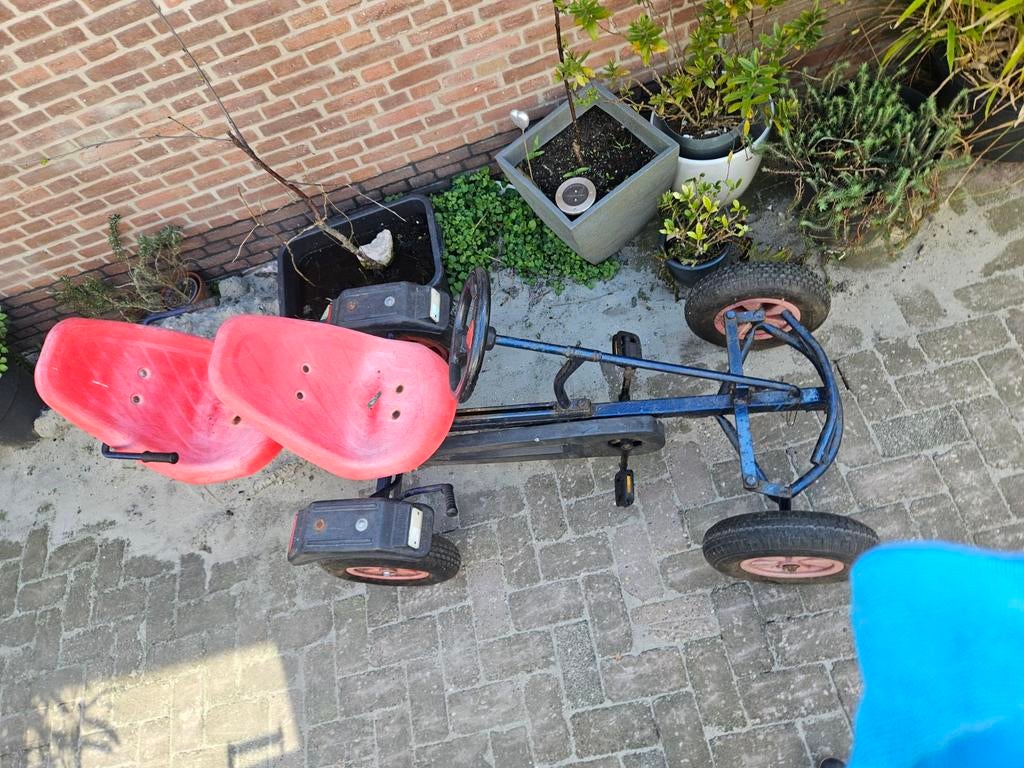 Mammoet skelter met 2 stoeltjes - Big Mammoth, Ophalen of Verzenden, Gebruikt, Mammoet, Duozit