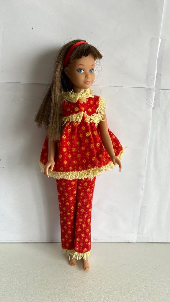 Vintage Mattel Pyjama Skipper Wooly PJ's Pak 1965-1967, Ophalen of Verzenden, Zo goed als nieuw, Kleertjes