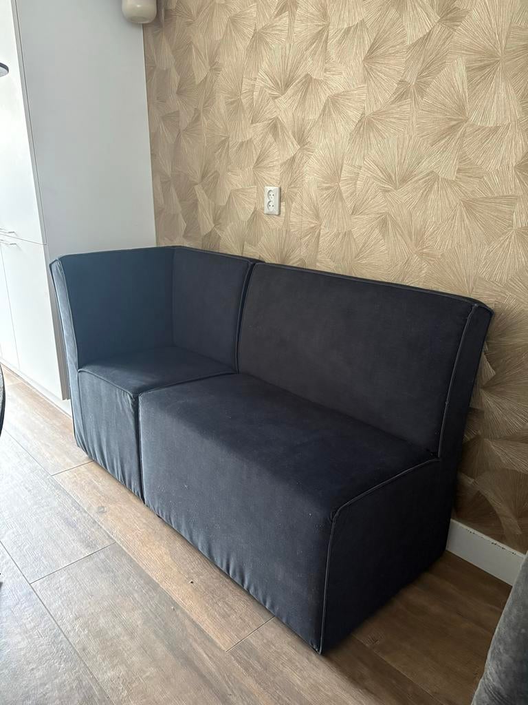 Modern zwart eetkamer bankje - Hoekbank voor de eettafel, Huis en Inrichting, Ophalen, Gebruikt, Minder dan 75 cm, 150 tot 200 cm