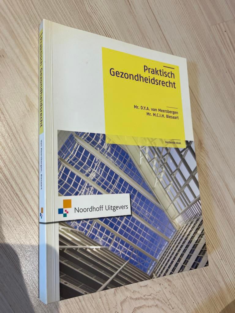 Praktisch Gezondheidsrecht - Studieboek, Boeken, Ophalen of Verzenden, Gamma, Gelezen, HBO