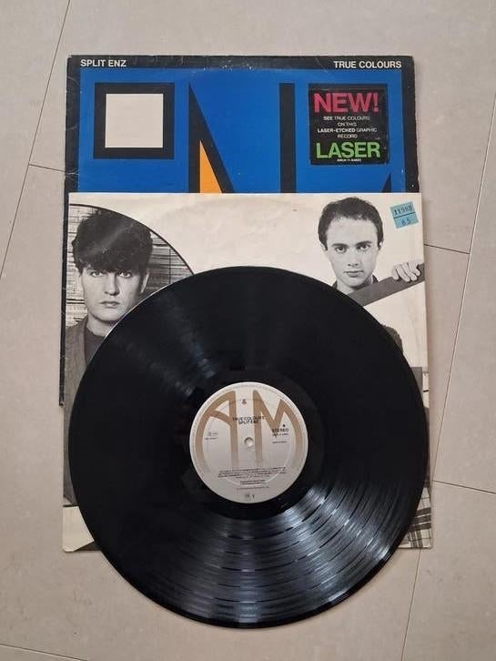 Split Enz True colours elpee vinyl LP, Ophalen of Verzenden, Gebruikt, 12 inch, Poprock