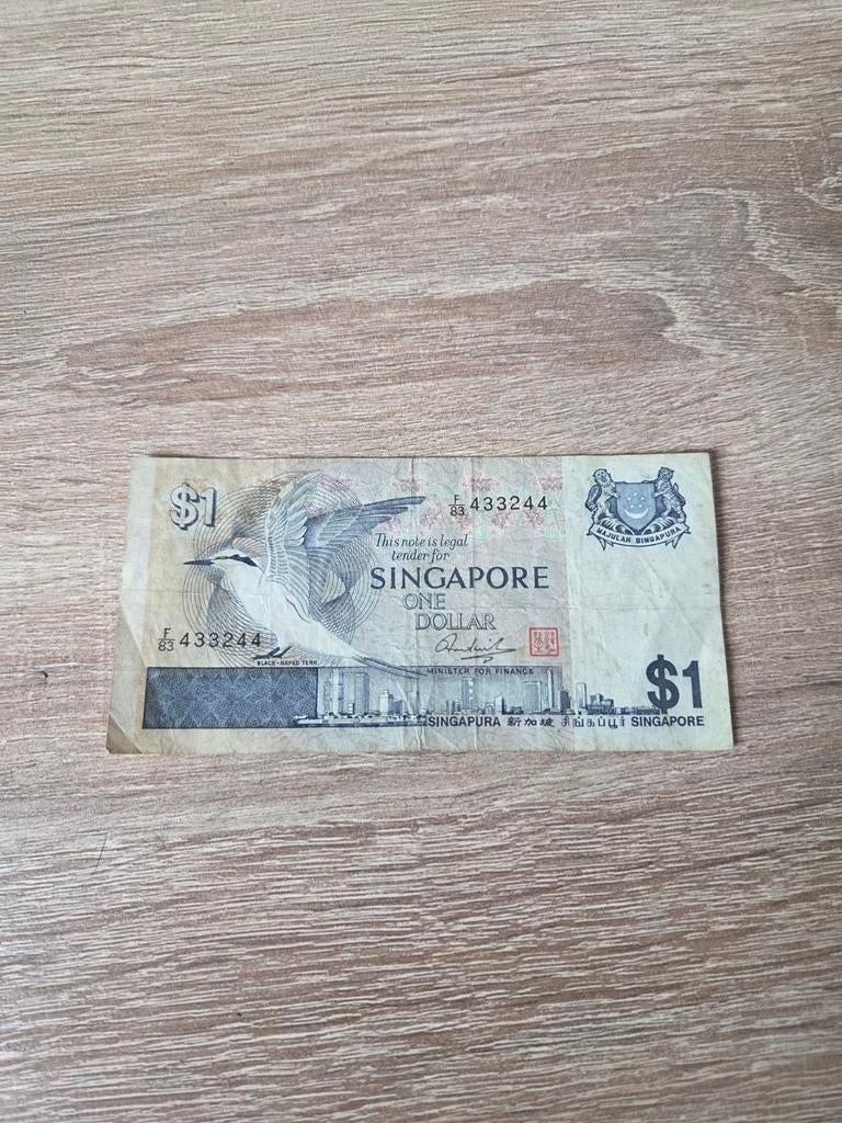 Singapore 1 dollar biljet, Ophalen of Verzenden, Zuidoost-Azië