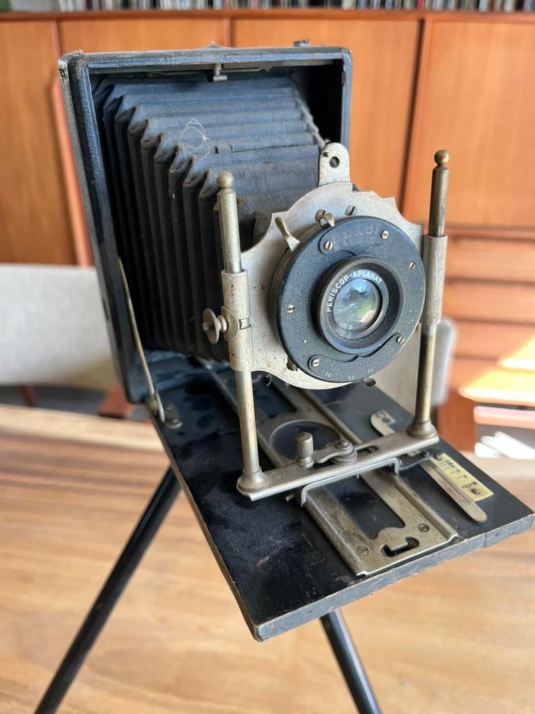 Toffe antieke camera balgcamera middenformaat, Ophalen of Verzenden, Gebruikt, Compact, Overige Merken