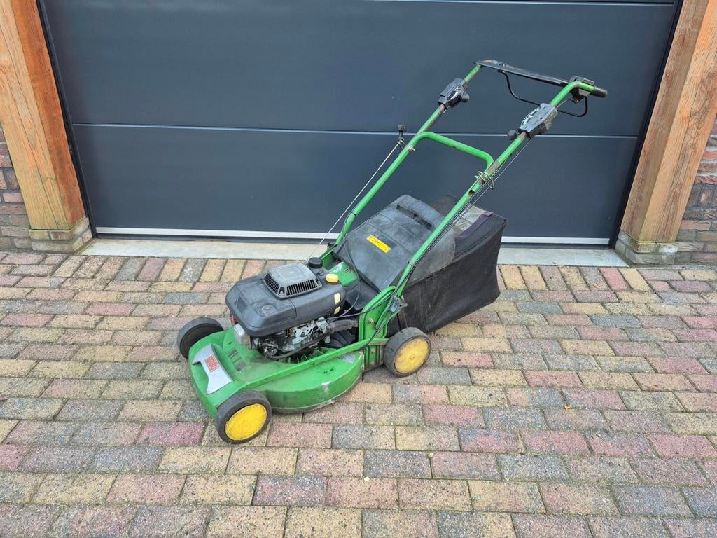 Sabo John Deere  duwmaaier / loopmaaier, Tuin en Terras, Grasmaaiers, John Deere, Cirkelmaaier, Gebruikt, Ophalen of Verzenden