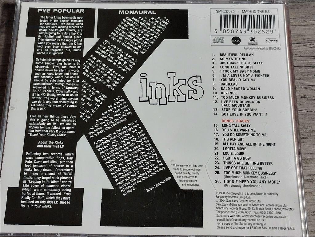 The Kinks - Kinks, Ophalen of Verzenden, Zo goed als nieuw, Poprock