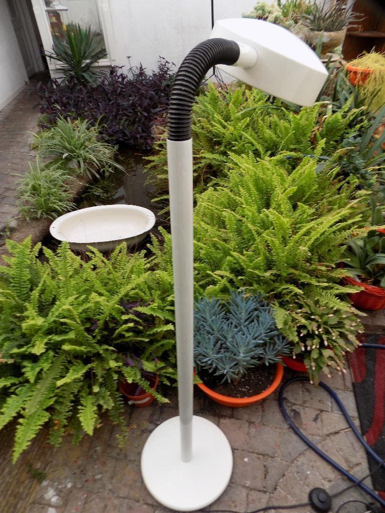 Hala Zeist vloerlamp wit vintage retro jaren 70 80, Ophalen, Gebruikt