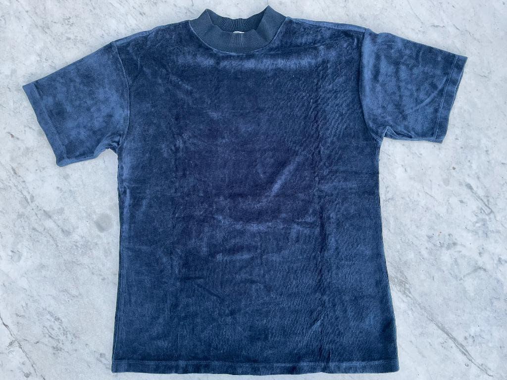 Nette blauwe fluweel top van America Today maat S, Blauw, Ophalen of Verzenden, Korte mouw, Maat 36 (S)