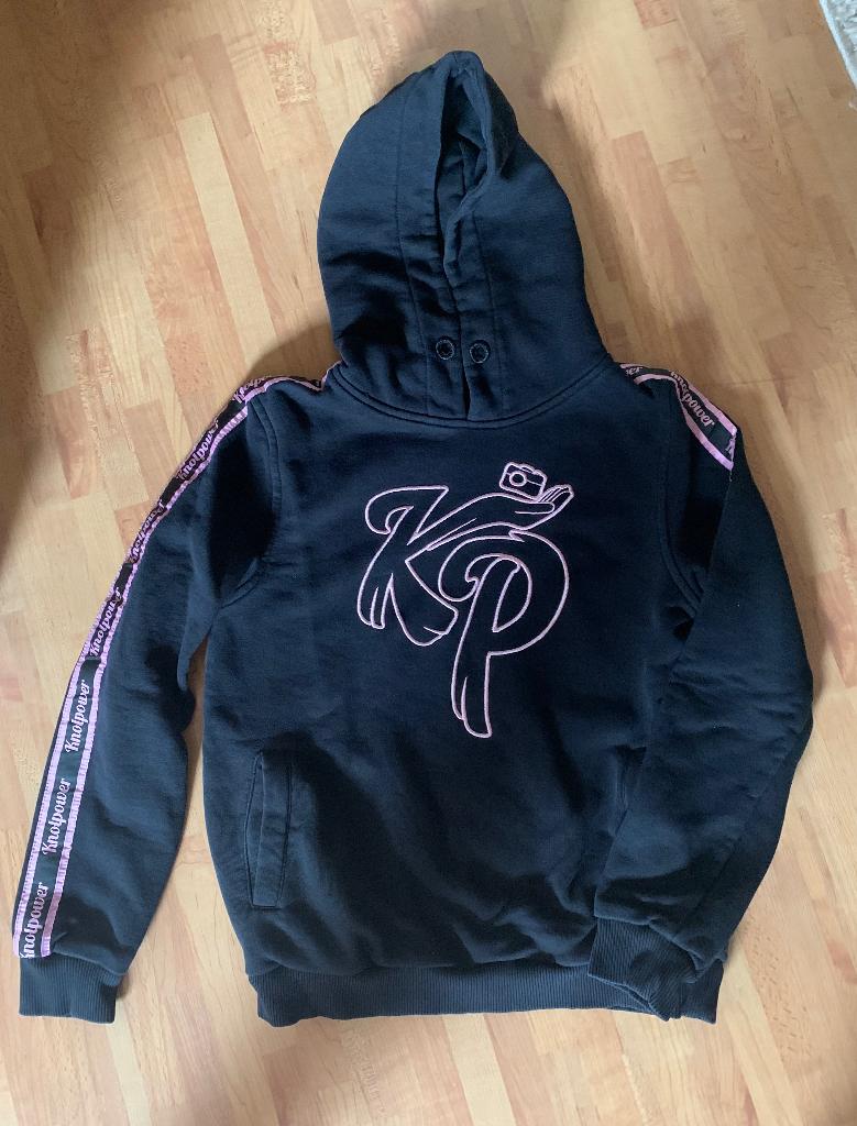 Trui met capuchon zwart Knolpower, Verzenden, Trui of Vest, Knolpower, Zo goed als nieuw