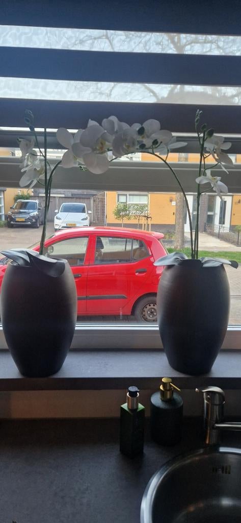 Twee kunst orchideeën in pot, Ophalen of Verzenden